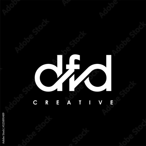 DFD Letter Initial Logo Design Template Vector Illustration photo