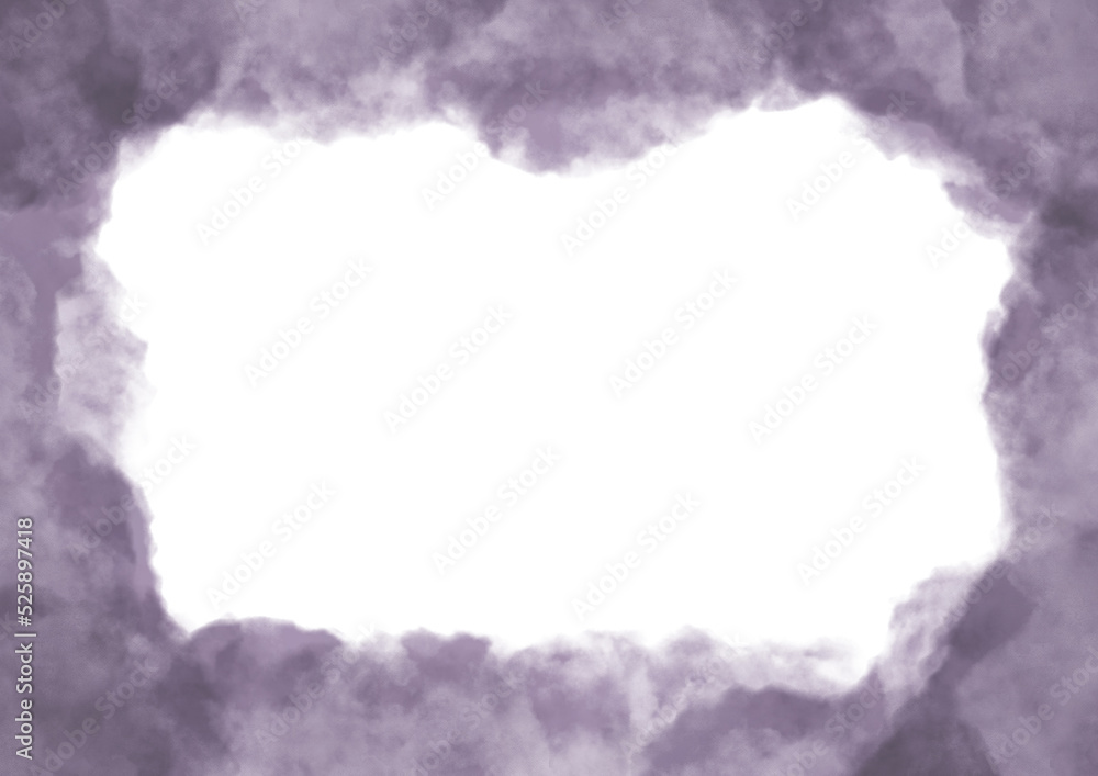 Obraz premium もやもやした紫のフレーム素材