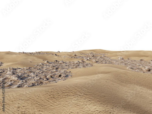 Sandy Foreground Floor with Perspective  Transparent Background PNG 