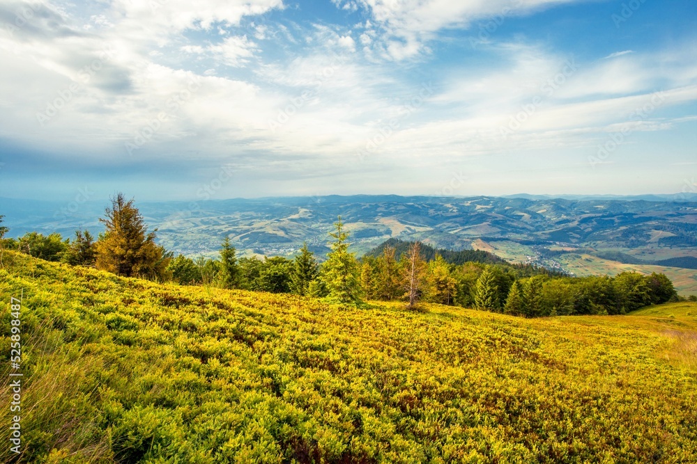 morning nature scenery, awesome sunset landscape, beautiful morning background in the mountains, Carpathian mountains, Ukraine, Europe	