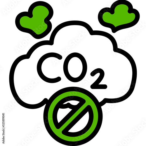 co2 one color icon