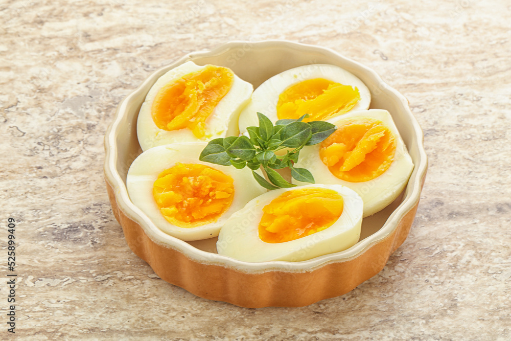 Boiled chicken egg for breakfast Boiled chicken egg for breakfast