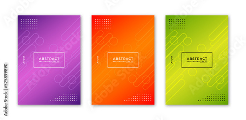 Colorful background pattern. Abstract shape composition with trendy gradient