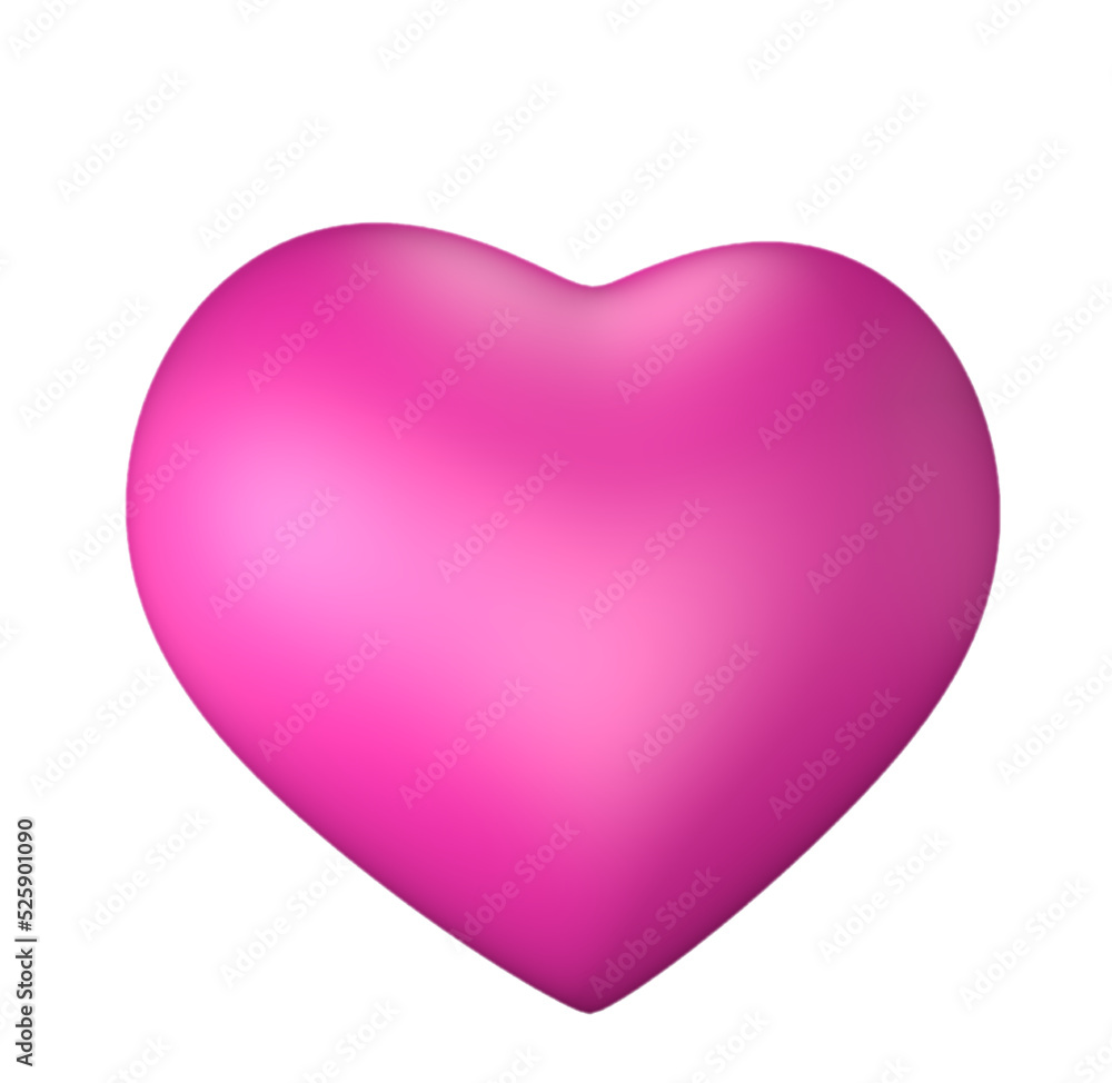 pink shiny 3d renderd heart illustration vector isolated pink shiny 3d renderd heart illustration vector isolated