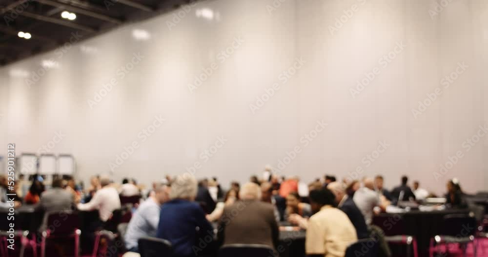 custom made wallpaper toronto digitalConference center venue very full of people working