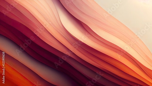 Pastel colorful background. Orange pink and purple colors. Fluid abstract geometric shapes. Ideal for web illustration or backdrops. High end wallpaper. Modern, clean textures.