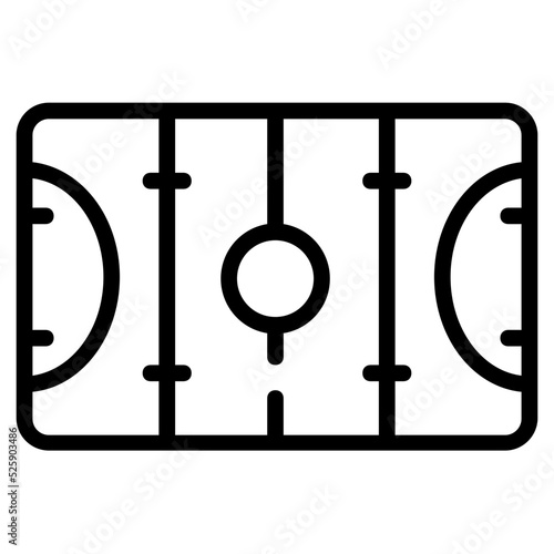 Ready to use linear icon of table football 