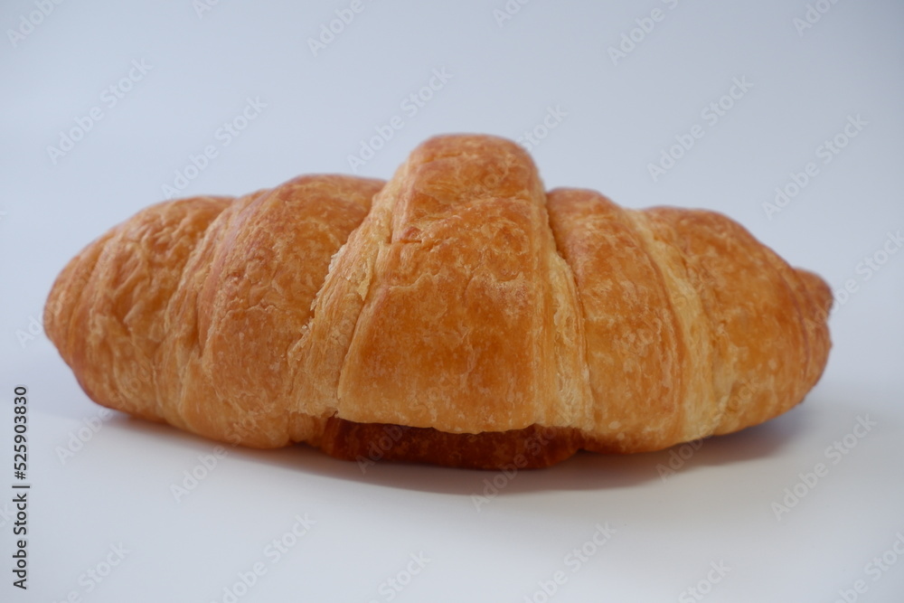 Delicious Butter Croissant in the morning of work.