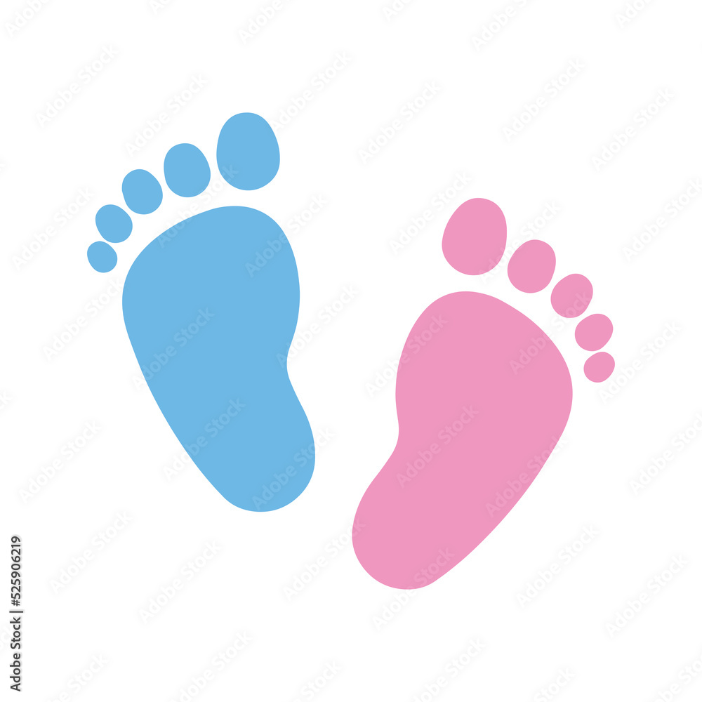 Baby foot print