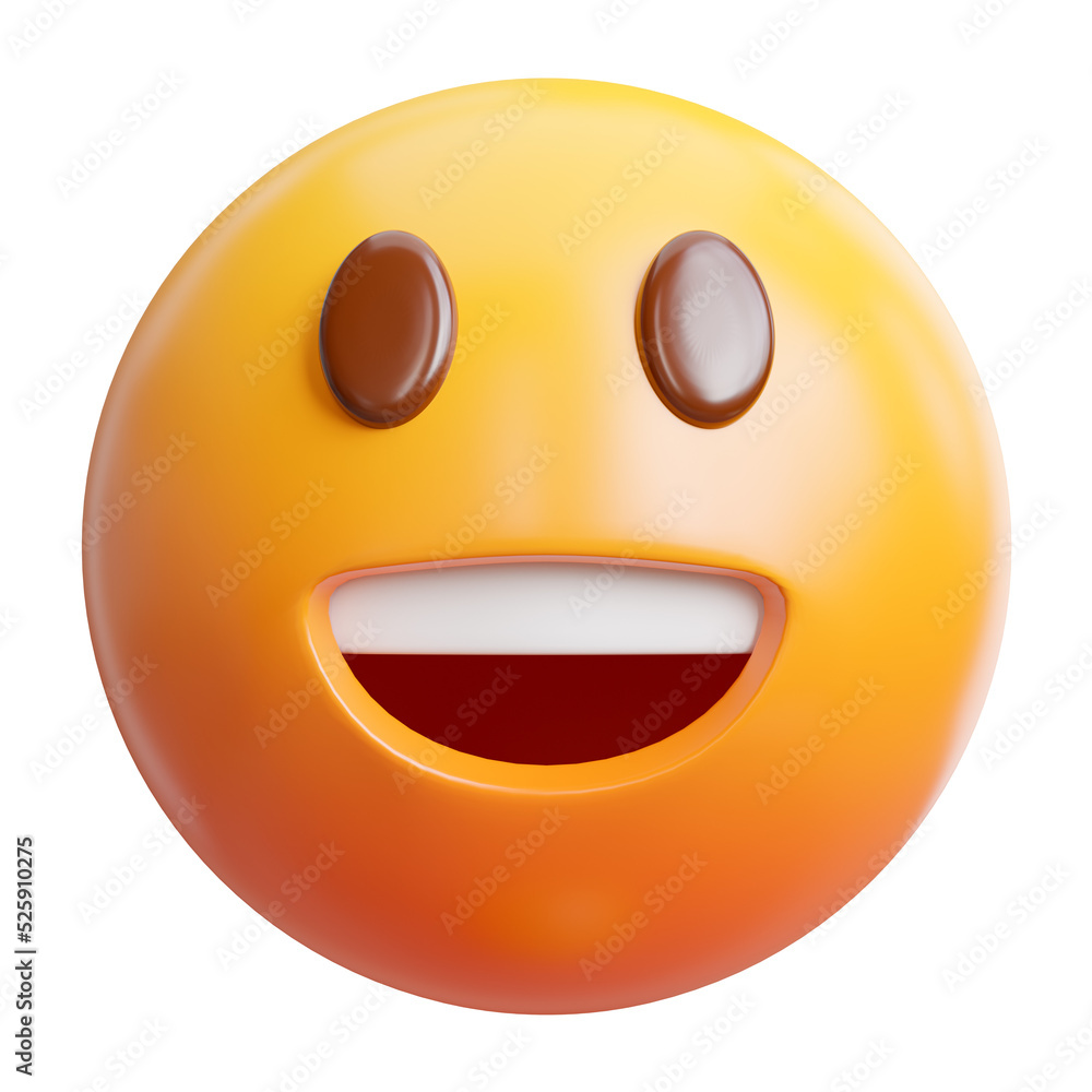 Fototapeta premium emoji 3d icon.