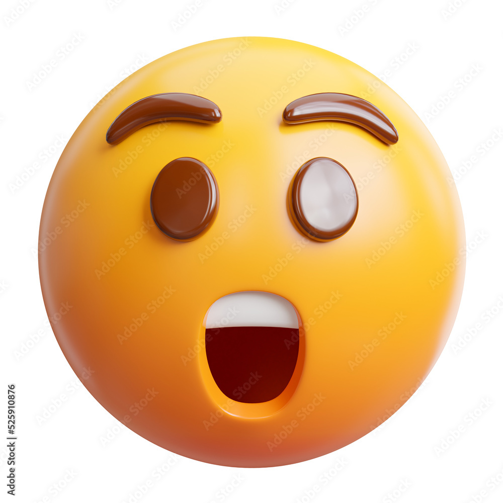 Fototapeta premium emoji 3d icon.