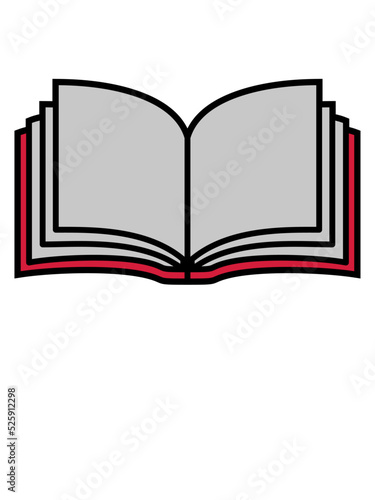 Schule offenes Buch Seiten 