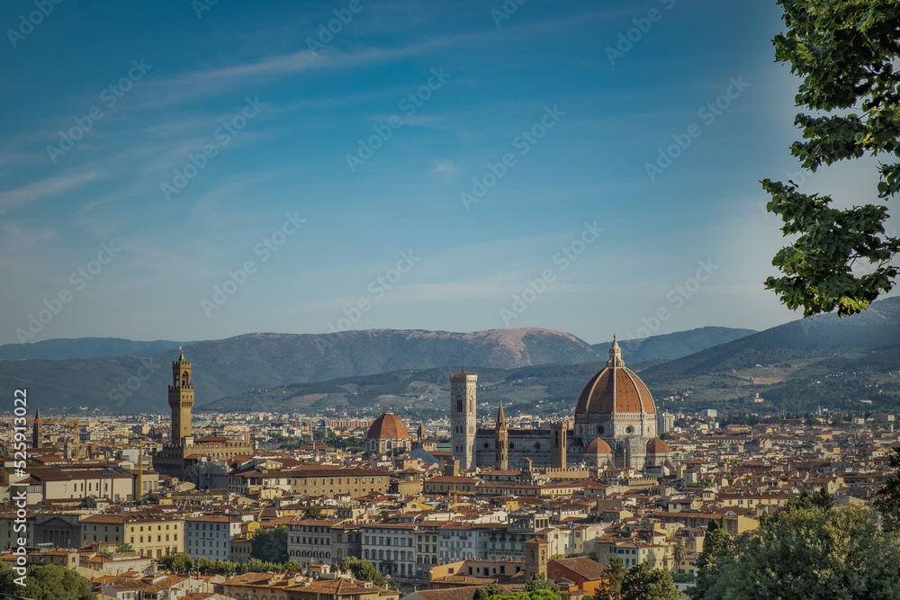 Florence cityscape with Duomo Cathedra