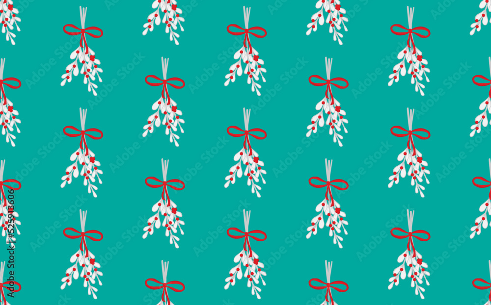 Mistletoe pattern Mistletoe pattern