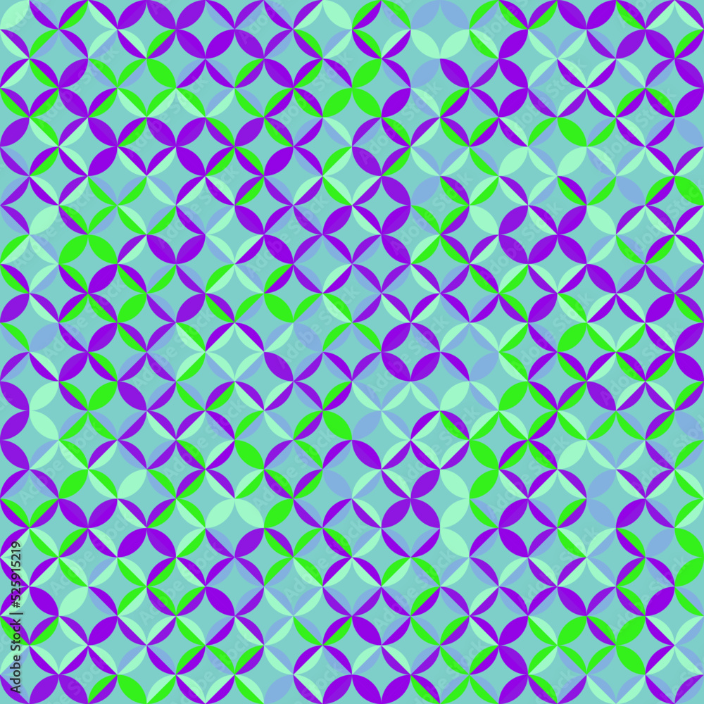 Fototapeta premium Color Rhombus tile tessellation pattern illustration