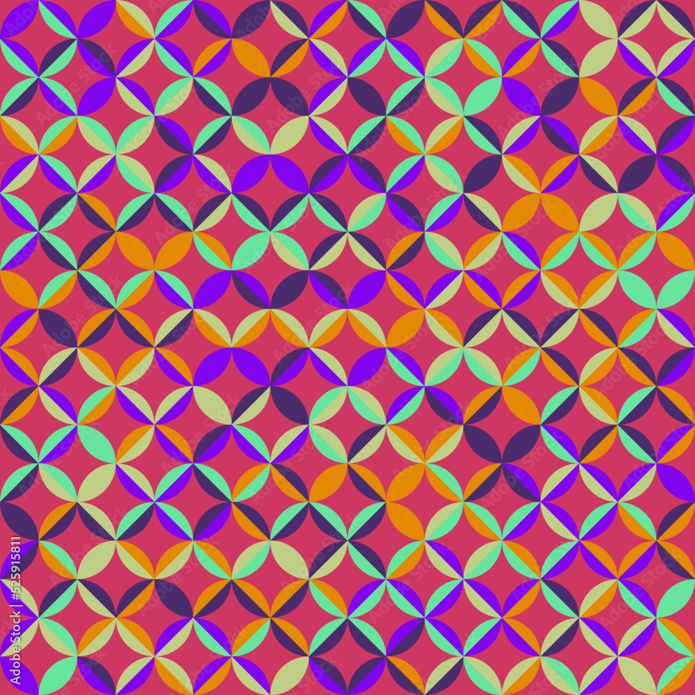 Color Rhombus tile tessellation pattern illustration Color Rhombus tile tessellation pattern illustration