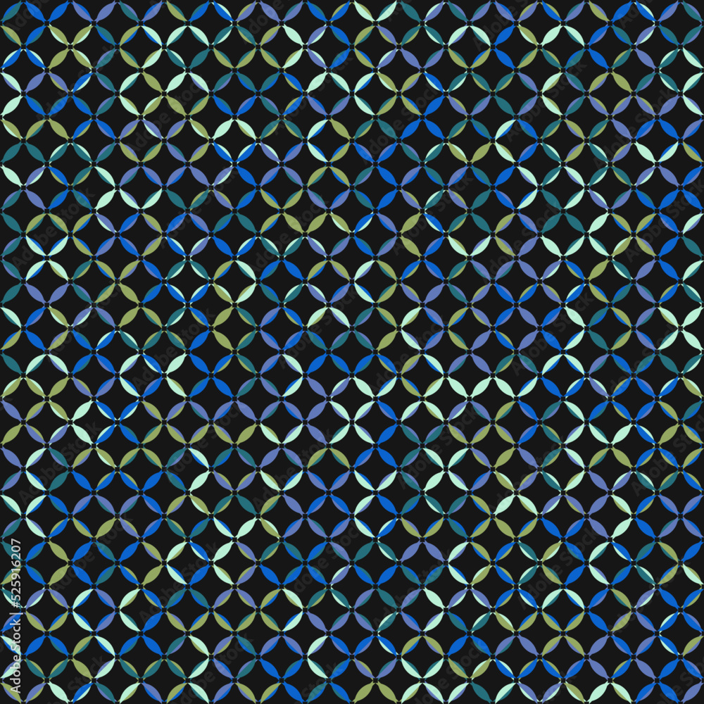 Fototapeta premium Color Rhombus tile tessellation pattern illustration