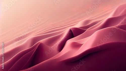 Red and pink abstract modern background. 4K wallpaper, with smooth textured shapes. Sensual, love feeling. 3d render. Romantic illustration. Beautiful elegant pattern.