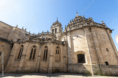 Lugo, Spain. The Catedral de Santa Maria (Saint Mary's Cathedral), a Roman Catholic church and basilica in Galicia