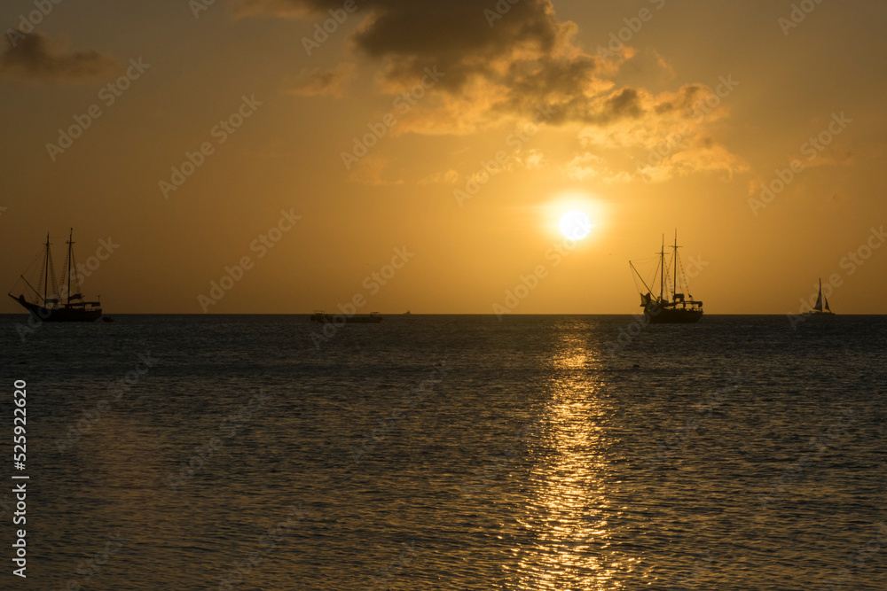 Aruba Sunset Silhouette Aruba Sunset Silhouette
