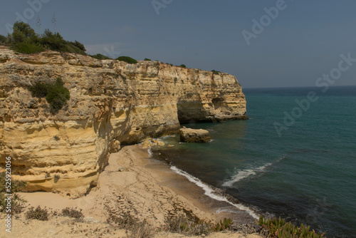 Sand stone cliffs Portugal © chris