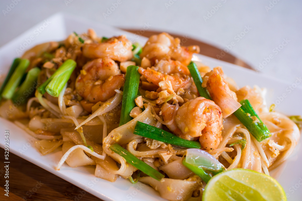 Shrimp pad thai sauted meat noodles peruvian gourmet restaurant food peruvian gourmet restaurant food Shrimp pad thai sauted meat noodles peruvian gourmet restaurant food peruvian gourmet restaurant food