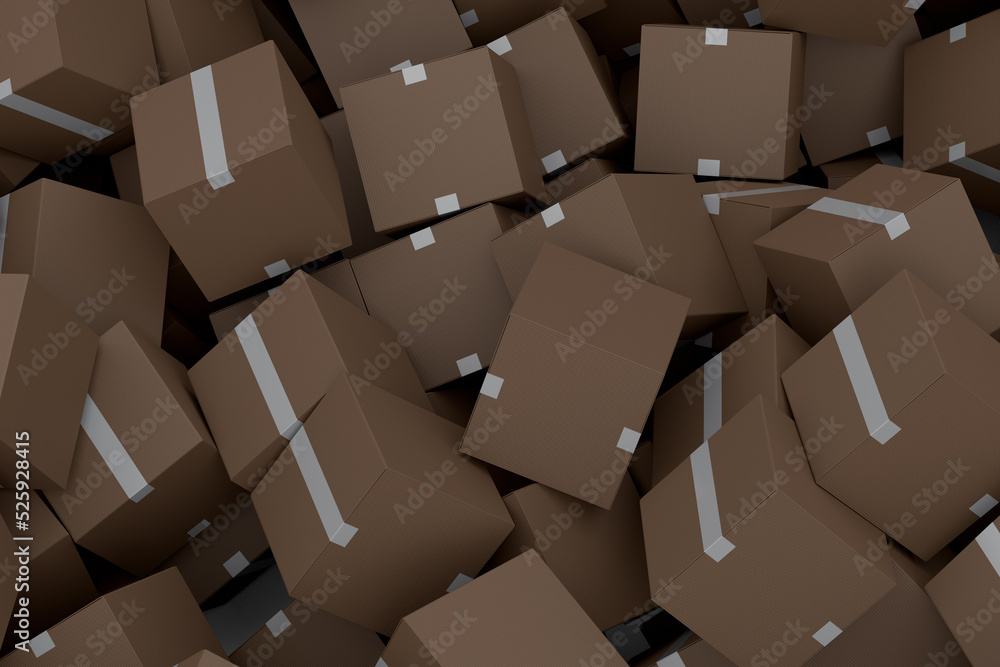 Cardboard box or carton on white background, carrying parcel and online shopping Cardboard box or carton on white background, carrying parcel and online shopping