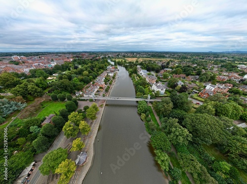 Chester, Cheshire UK - aerial view