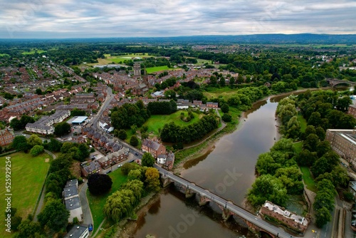 Chester, Cheshire UK - aerial view