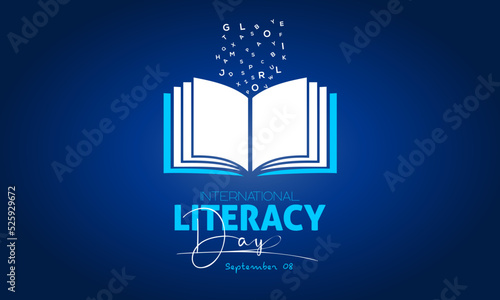 Vector illustration design concept of international literacy day observed on every september.