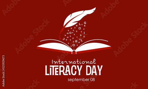 Vector illustration design concept of international literacy day observed on every september.