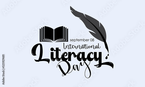 Vector illustration design concept of international literacy day observed on every september.