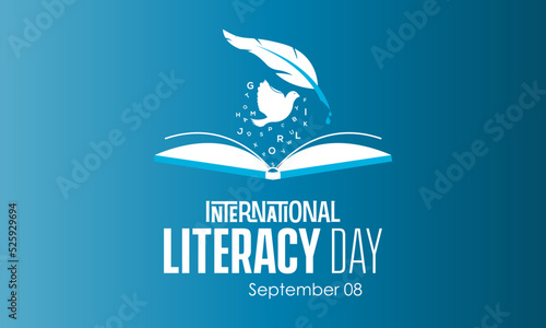 Vector illustration design concept of international literacy day observed on every september.