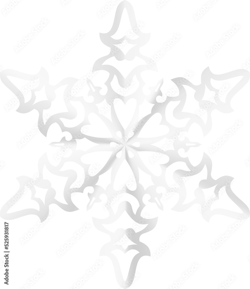 Big beautiful complex paper Christmas snowflake Big beautiful complex paper Christmas snowflake