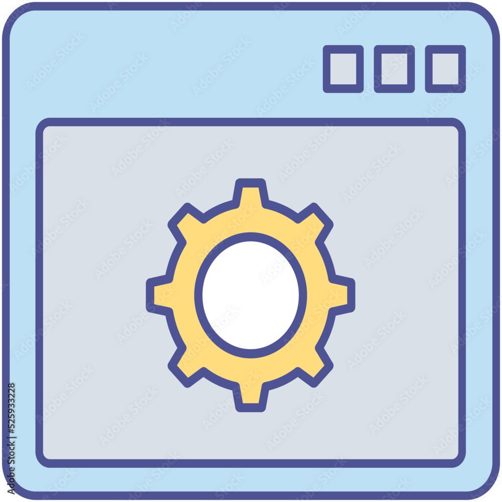 browser setting Isolated Vector icon which can easily modify or edit

