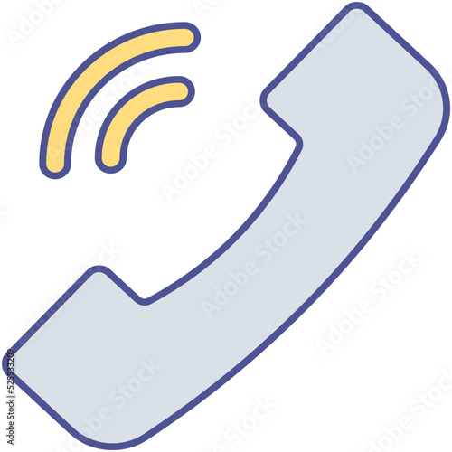 phone receiver Isolated Vector icon which can easily modify or edit

