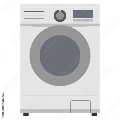 Washing machine in vector illustration