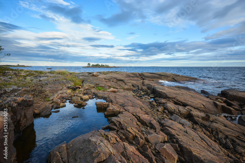 The rocky shore of the White Sea.