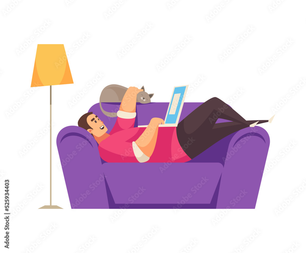 Freelancer Cartoon Illustration Freelancer Cartoon Illustration