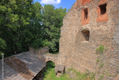 Zamek Grodno w Zagórzu Śląskim (Polska), położony na szczycie góry Choina (450 m n.p.m.).