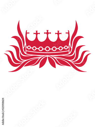 Königin Krone Rote Haare 