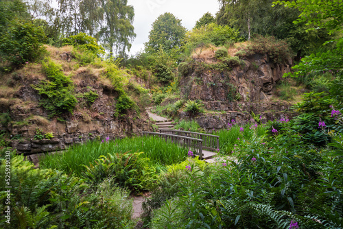 Fossil Grove in Glasgow on a summers day