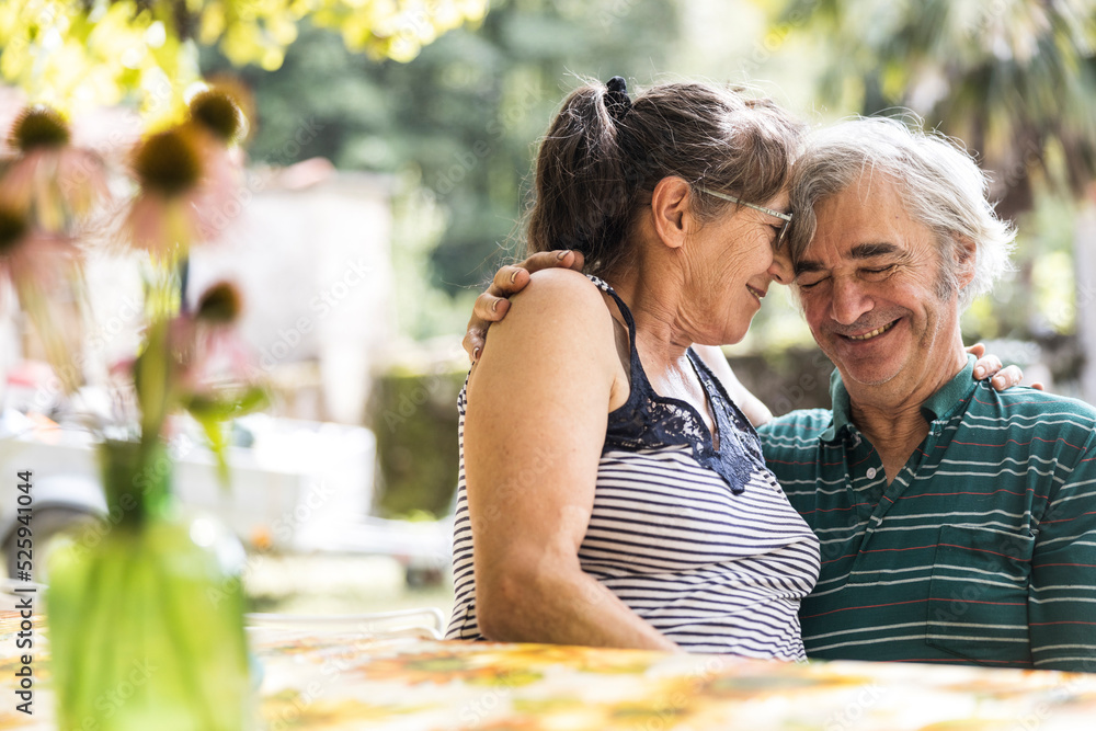 Senior Couple Smiling and having Lovely Moments Together outdoor Senior Couple Smiling and having Lovely Moments Together outdoor