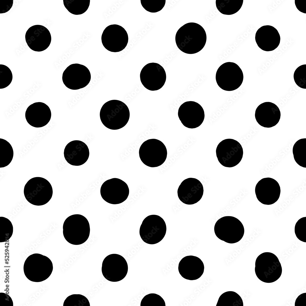 Vector seamless polka dot pattern, hand drawn. Cute design for wrapping paper, textile, stationery, wallpaper. Vector seamless polka dot pattern, hand drawn. Cute design for wrapping paper, textile, stationery, wallpaper.
