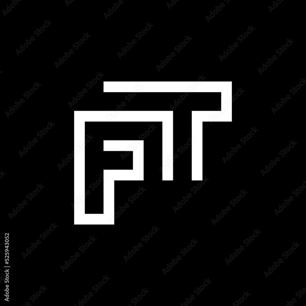 Letter FT creative minimal monogram logo Letter FT creative minimal monogram logo