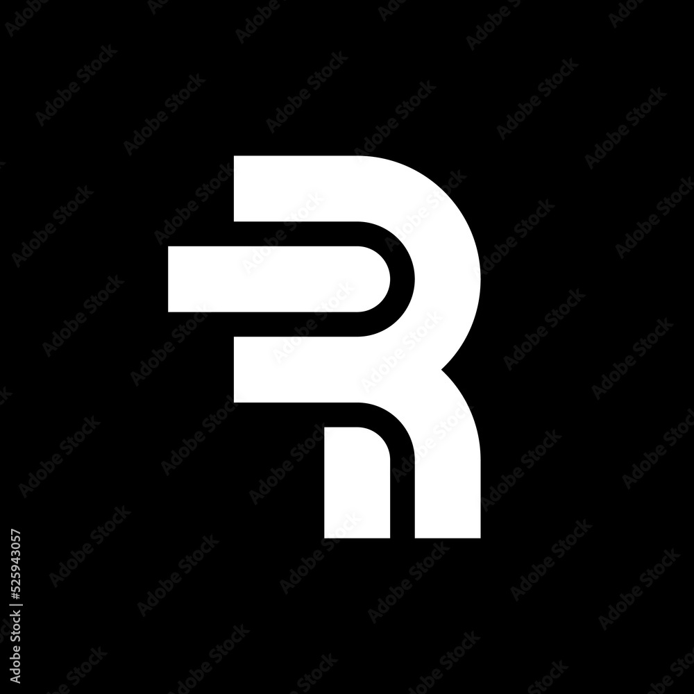 Letter RF FR creative monogram logo Letter RF FR creative monogram logo