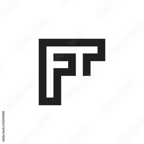 Letter FT creative monogram logo © logojos