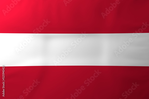 Waving Austria Flag, 3d render.