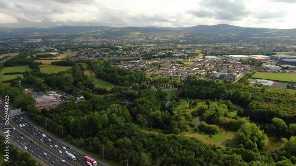 An aerial view of the M50 motorway and Tymon park in Tallaght, Dublin. An aerial view of the M50 motorway and Tymon park in Tallaght, Dublin.