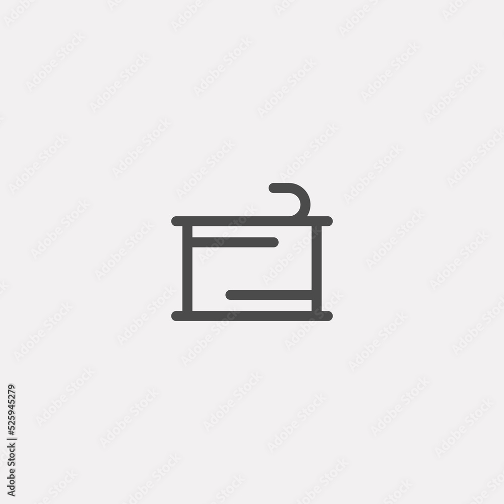 Canned food vector icon sign symbol Canned food vector icon sign symbol